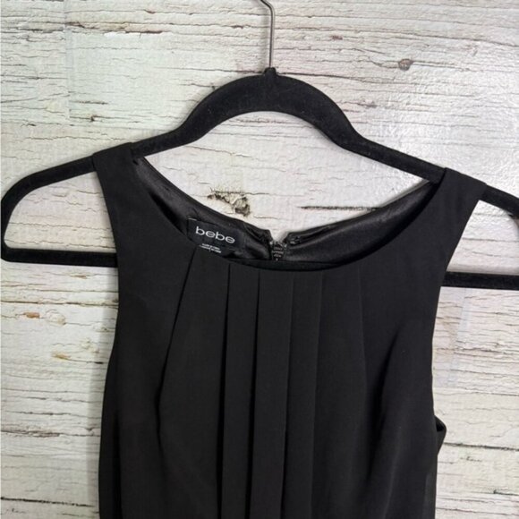 Bebe Black Sleeveless Sheath Mini Dress size 2 - Picture 3 of 7